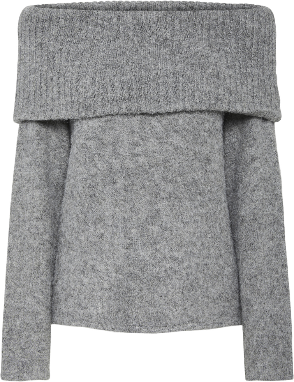 Pieces Pcpam LS OFF Shoulder Knit BC Dam Stickade Tröjor Stl. M - Från Magasin