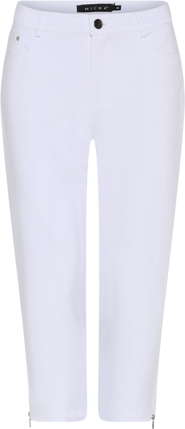 Micha Pants_ Stretchy Cotton Mix Dam Capri Byxor Stl. 36 - Från Magasin