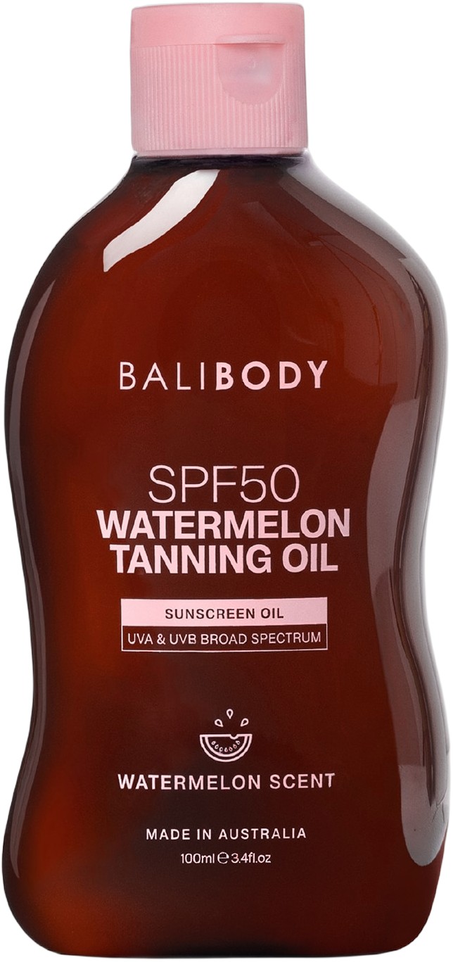BALI BODY Watermelon Tanning Oil SPF 50 Skyddande Brun-utan-sol-olja 0008 100ml - Kropp Från Magasin
