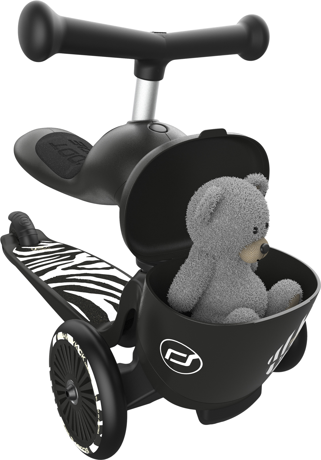 Scoot & Ride Higwaykick 1 Lifestyle Zebra - Springcyklar Från Magasin