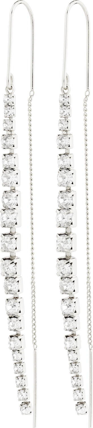 Pilgrim SKY Chain Earrings Silverplated Dam Hängende Örhängen Stl. one size - Från Magasin