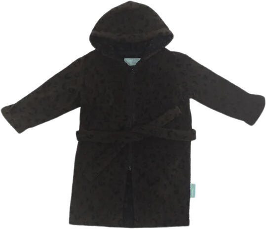 Najell Bathrobe Leopard Brown 3-4 Years Stl. NO_SIZE unisex - Morgonrockar Från Magasin
