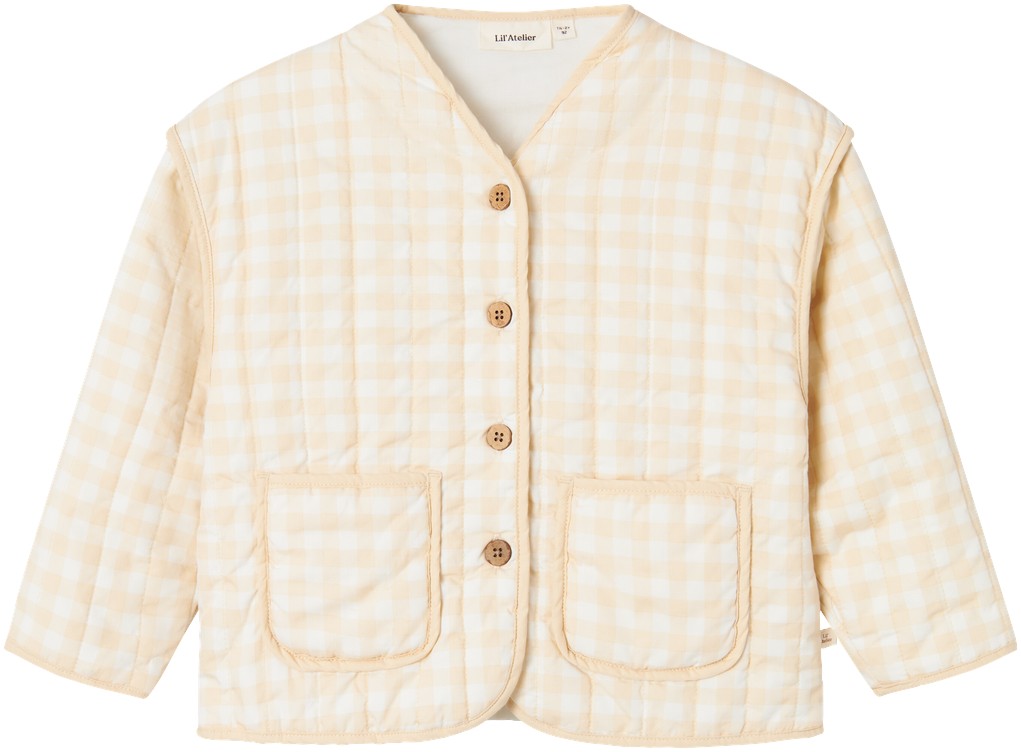 Lil' Atelier Nmflarose LS Quilt Jacket LIL Stl. 92 fepojkar - Sommarjackor Från Magasin