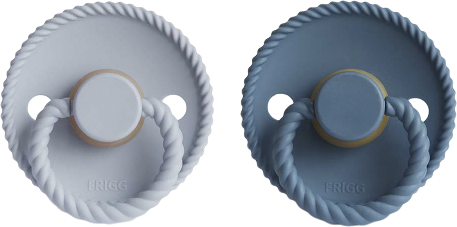 Frigg Rope Runde Sutter i Latex 2pak str. 2 - Ocean View/powder Blue Från Magasin