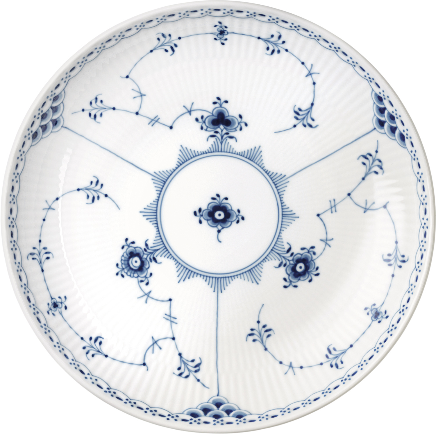 Royal Copenhagen Musselmalet Halvblonde Serveringsskål 20 cm - Serveringsskålar Från Magasin