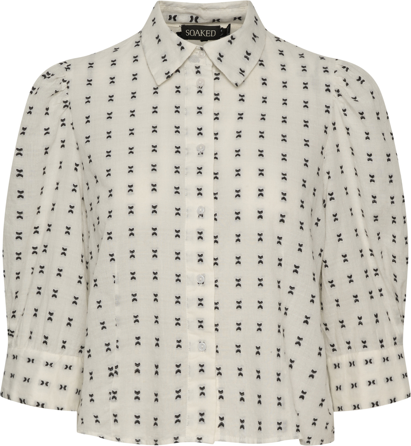 Soaked in Luxury Slhella Shirt 3/4 Dam Kortärmade Skjortor Stl. L - Från Magasin