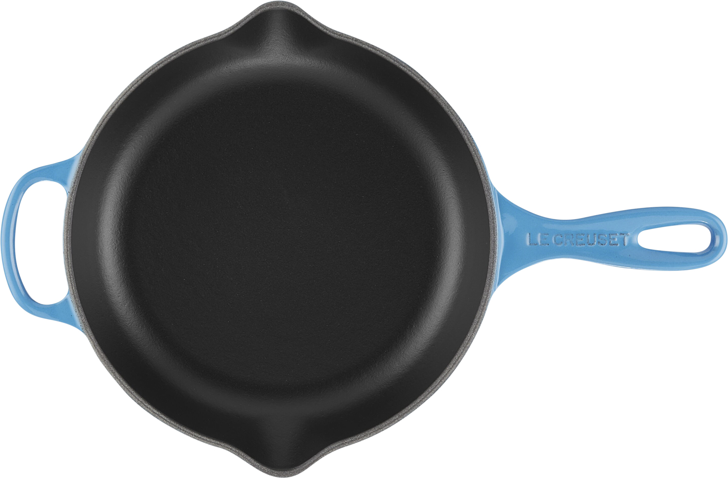 Le Creuset Stegepande Støbejern 23 cm Azure Blue - 23cm Gjutjärnspannor Från Magasin