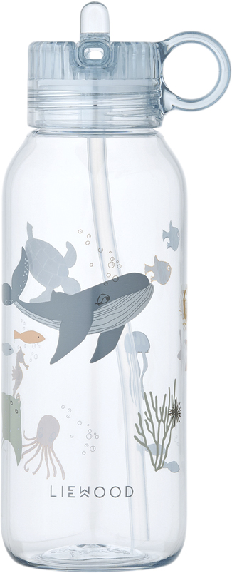 Liewood Yang Tritan Water Bottle 500ml Sea Stl. - Dricksflaskor Från Magasin