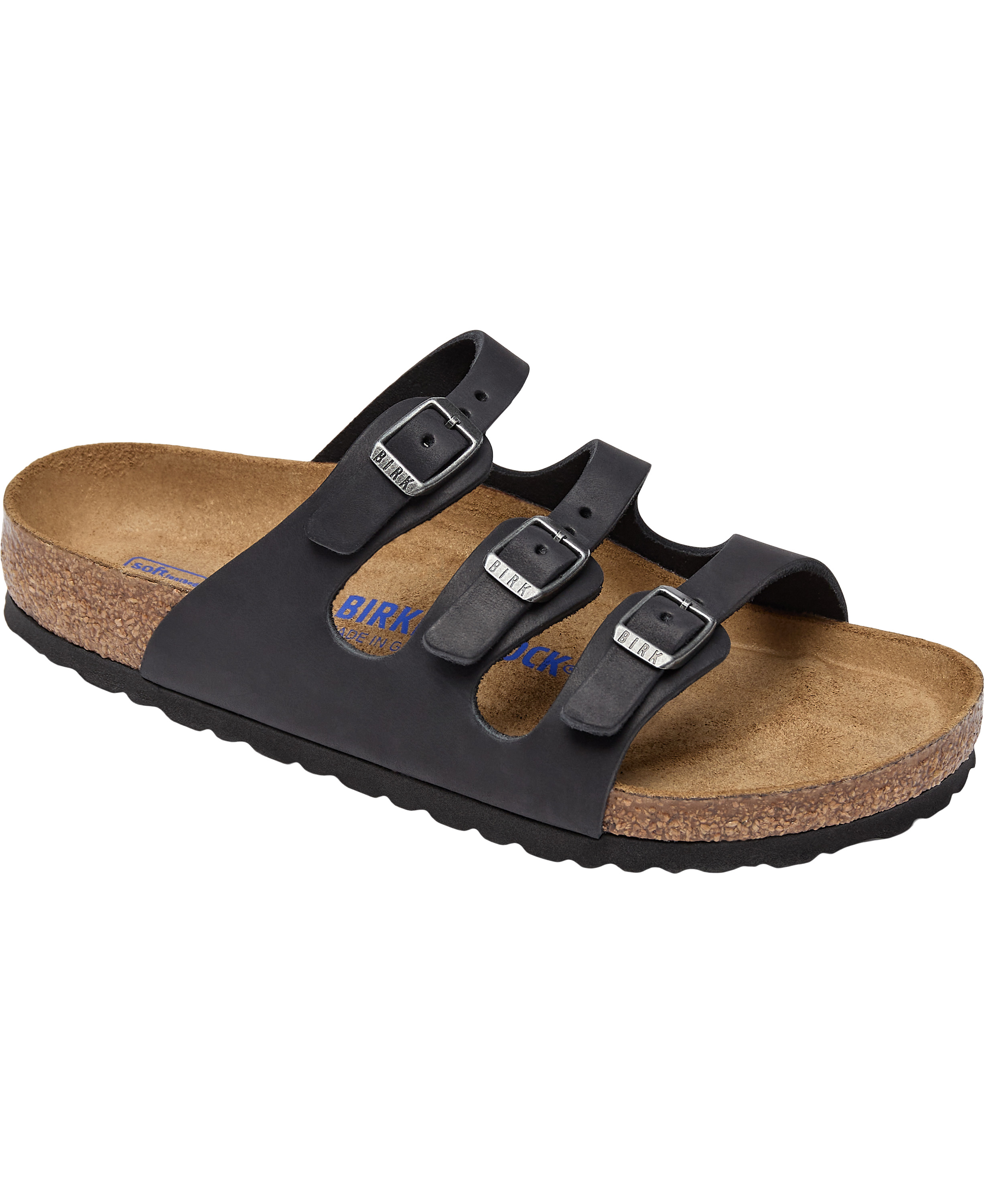 Birkenstock Florida SFB Leoi Black Dam Stl. 36 - Platta Sandaler Från Magasin