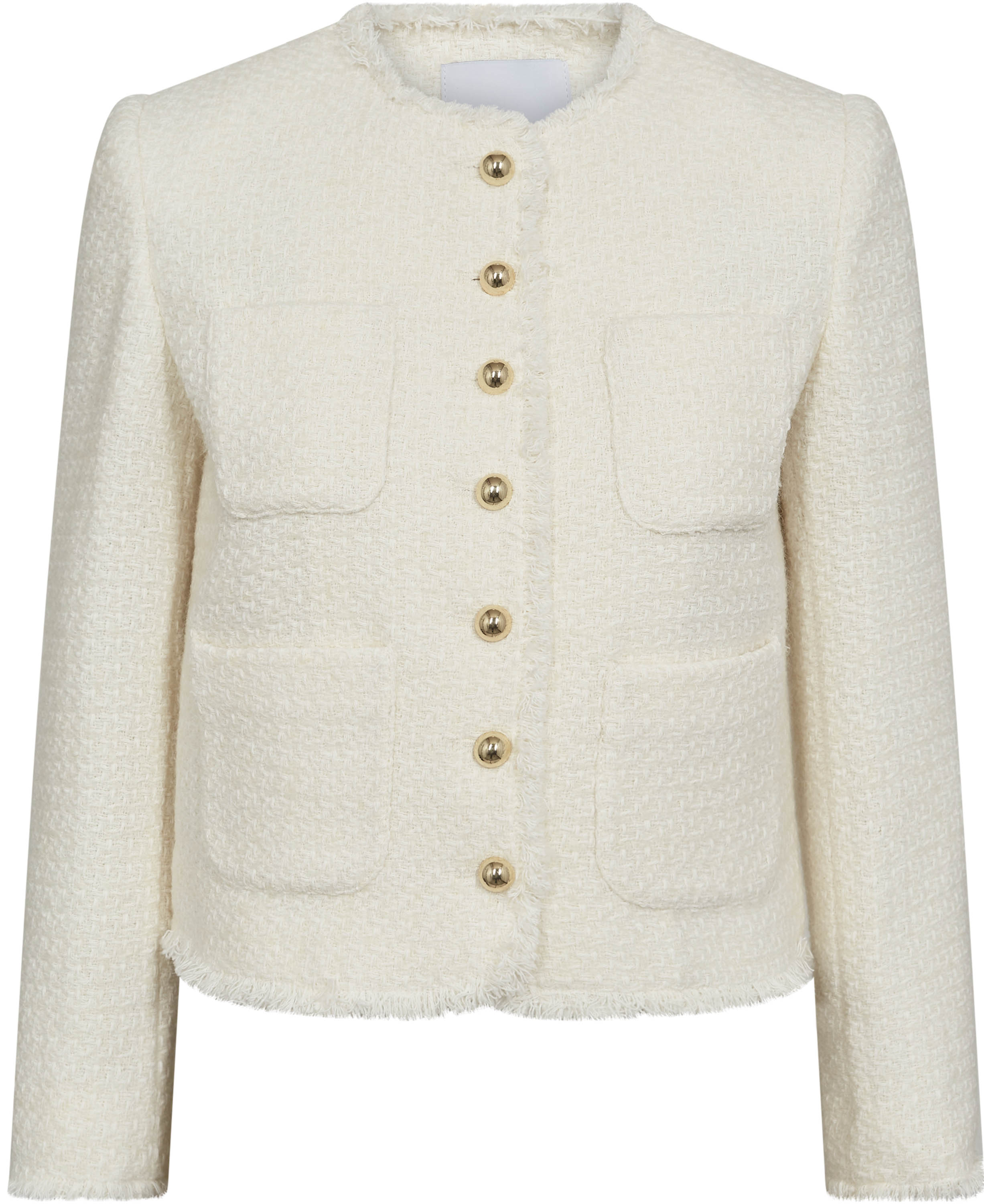 MANGO Tweed Jacket With Jewel Buttons Dam Jackor Stl. XS - Från Magasin