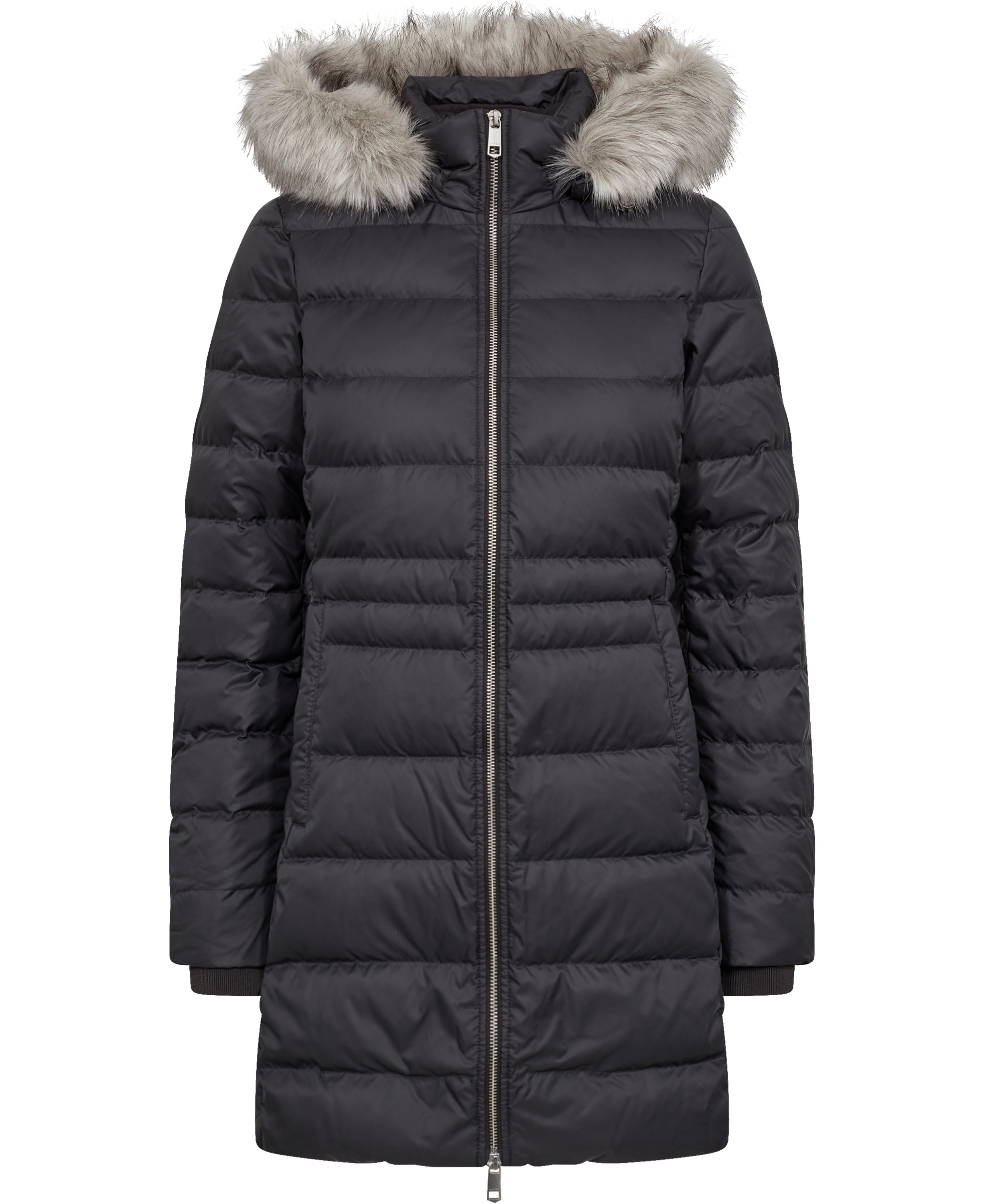 Tommy Hilfiger Tyra Down Coat With FUR Dam Dunjackor Stl. XS - Från Magasin