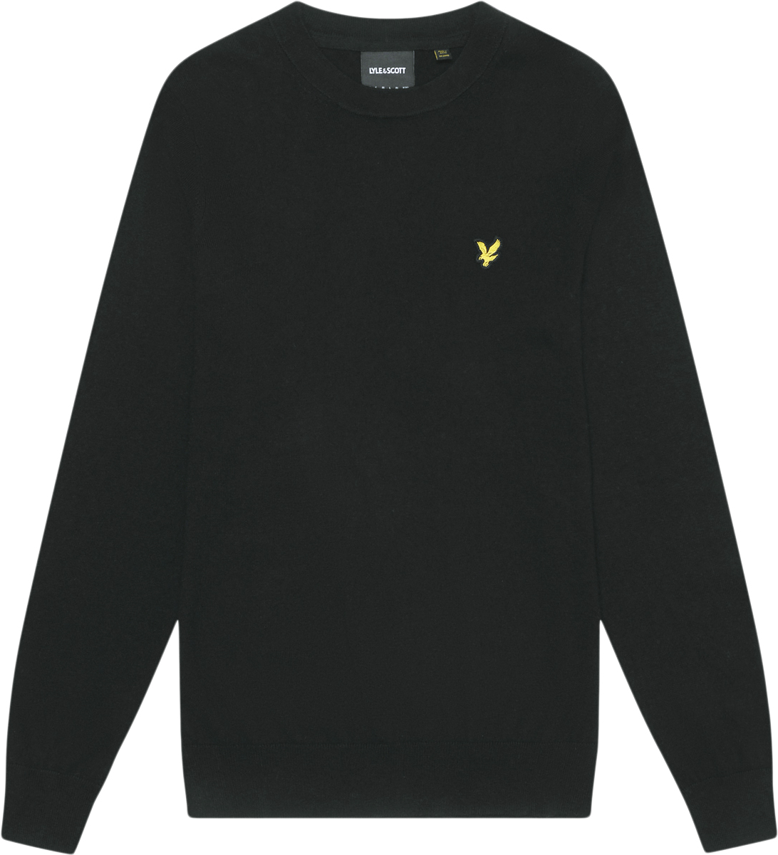 Lyle & Scott Cotton Merino Crew Neck Jumper Dam Stickade Tröjor Stl. S - Från Magasin