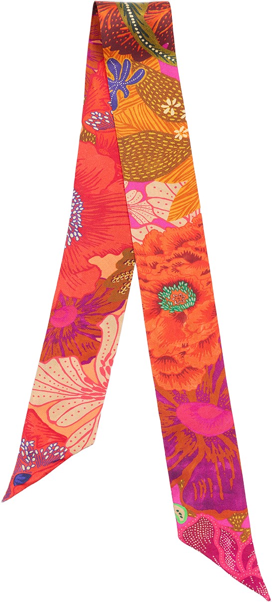 Bella Ballou Bouquet Twilly Scarf Dam Scarves Stl. 5x84 - Från Magasin