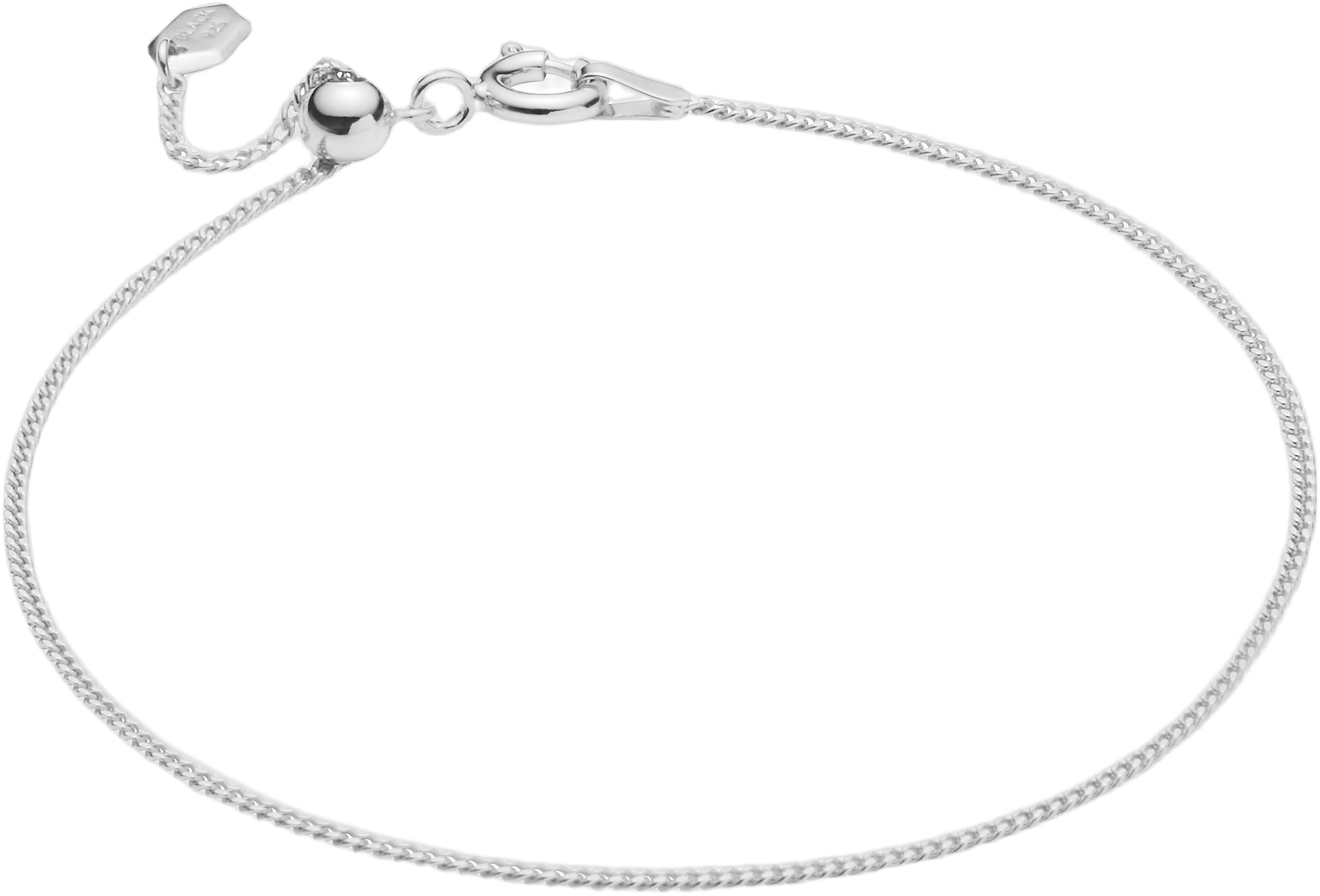 Maria Black Nyhavn Bracelet Medium Silver Dam Kedjearmband Med Hänge Stl. M - Från Magasin
