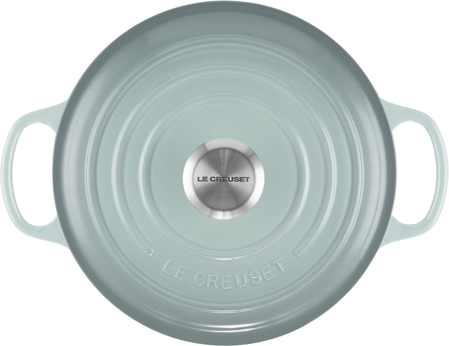Le Creuset Rund Gryde 24 Sea Salt Signa - 24cm Gjutjärnsgrytor Från Magasin