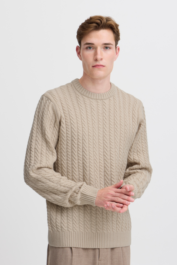 Casual Friday Cfkarl Cable Wool mix Knit Herr Tröjor Stl. XL - Från Magasin