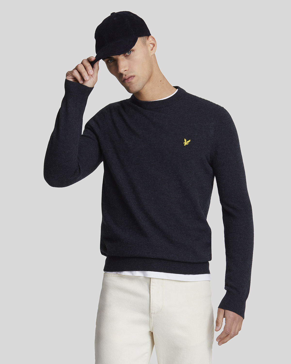 Lyle & Scott Lambswool Blend Crew Neck Jumper Dam Stickade Tröjor Stl. S - Från Magasin