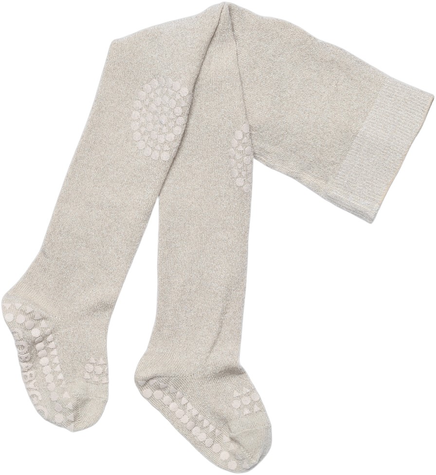 GoBabyGo Crawling Tight Glitter Bamboo LV Stl. 6-12m unisex - Strumpbyxor Från Magasin