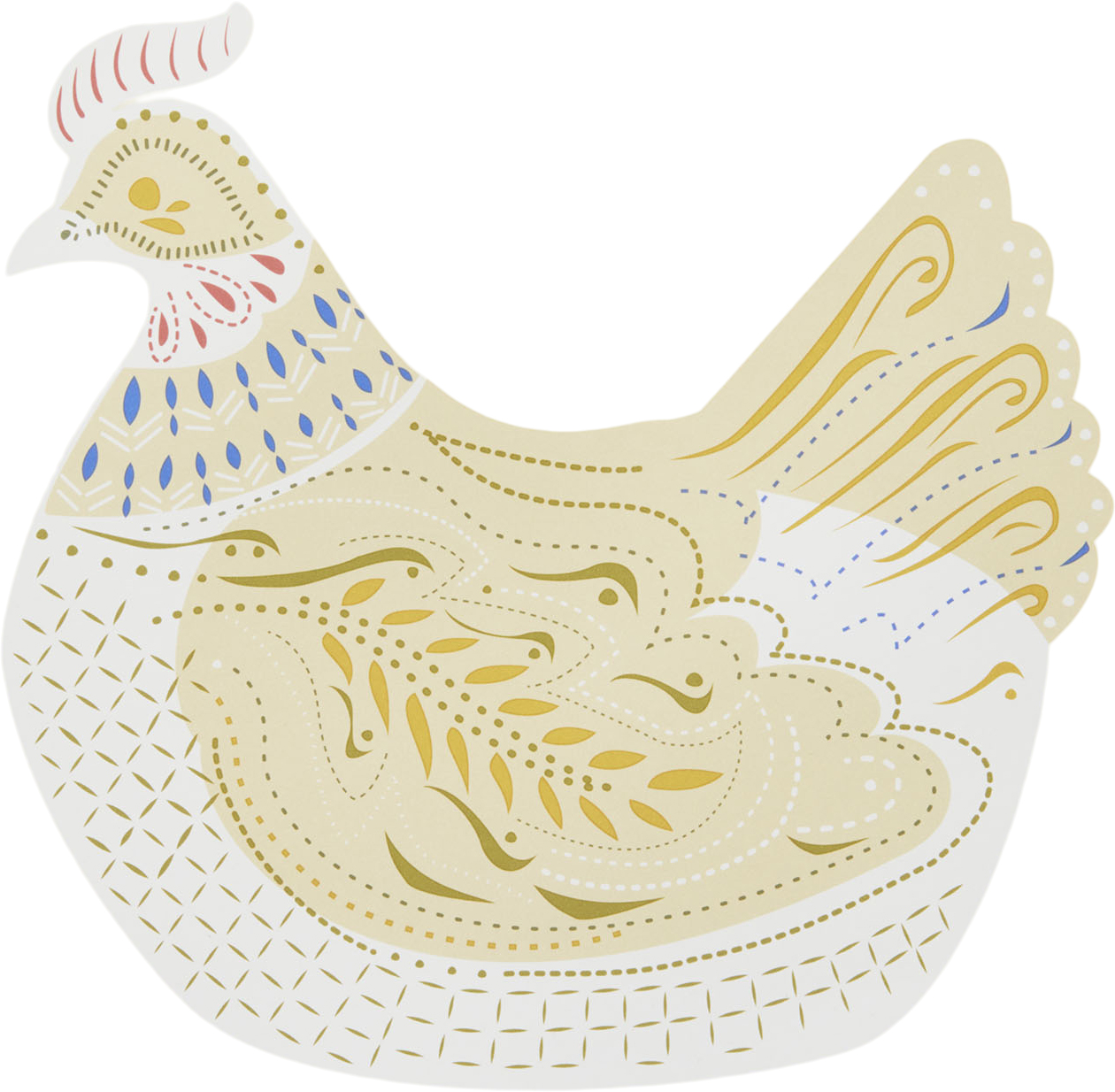 Bungalow Paper Napkin 20x20cm Hen Sand 50pcs - H 20 x W cm Servetter Från Magasin