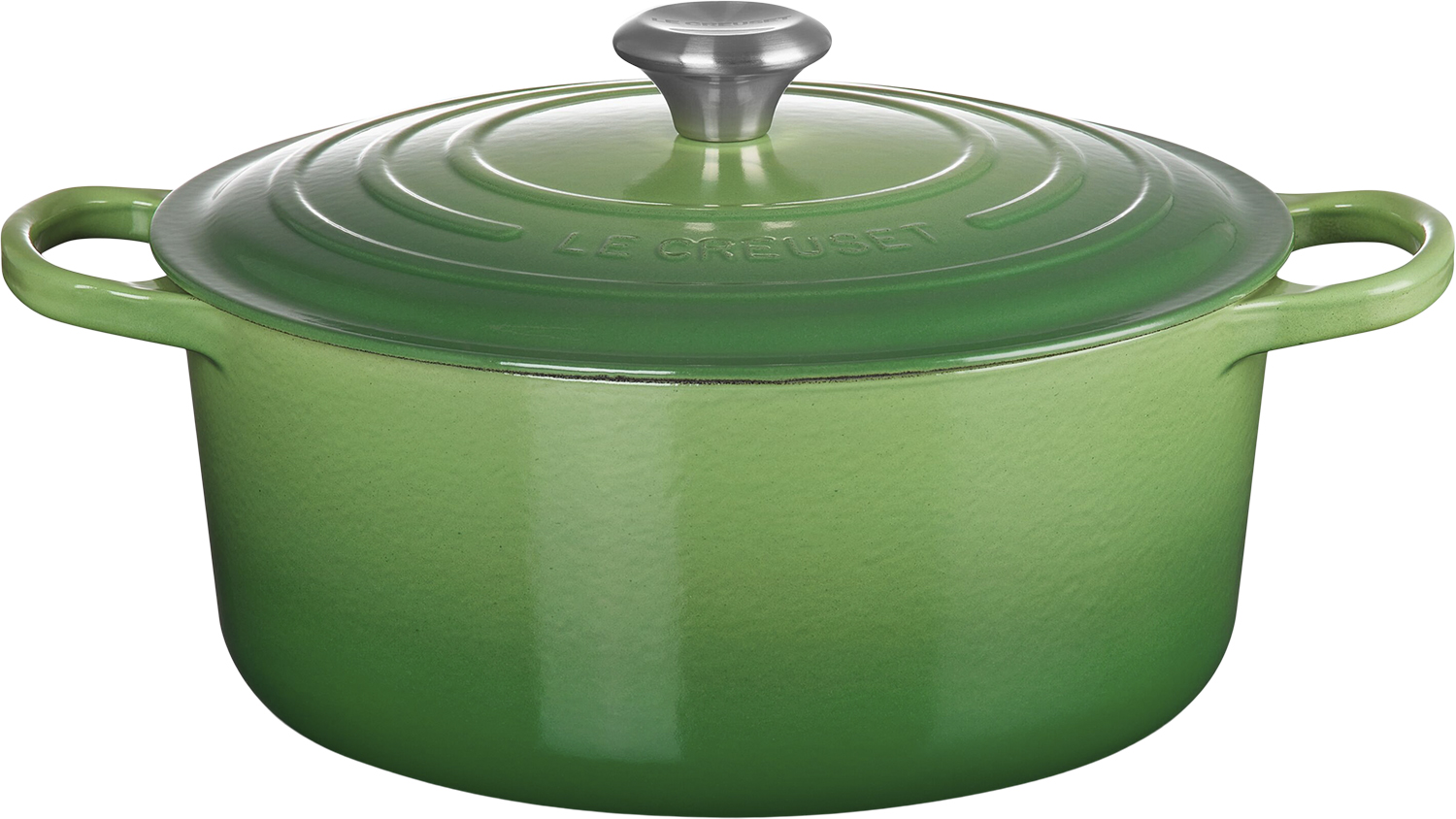 Le Creuset Rund Støbejernsgryde 6,7L Bamboo Green - 28cm Gjutjärnsgrytor Från Magasin