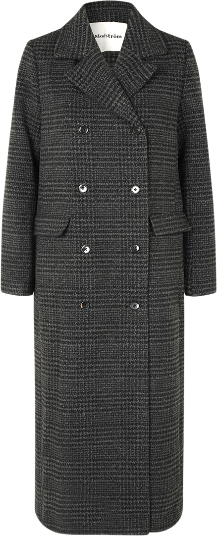 Modström Junipermd Wool Check Coat Dam Kappor Stl. XS - Från Magasin