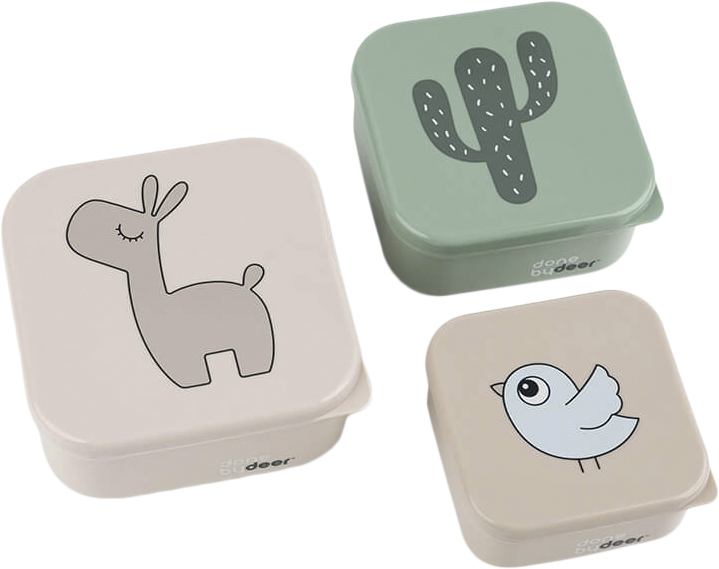 Done by Deer Snackbokse 3 stk. Lalee Sand mix - Från Magasin