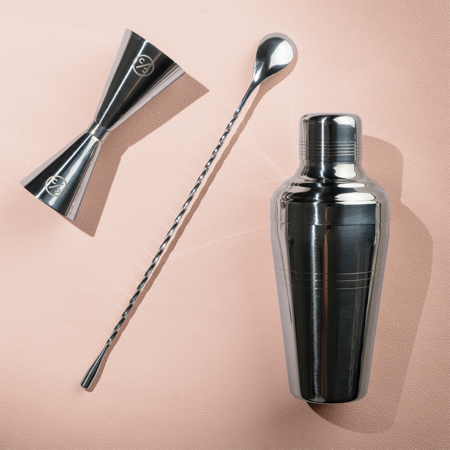 Cocktail Club Bar Kit Mini 3del Shaker, Jigger, Pourer - NO_SIZE Shakers Från Magasin