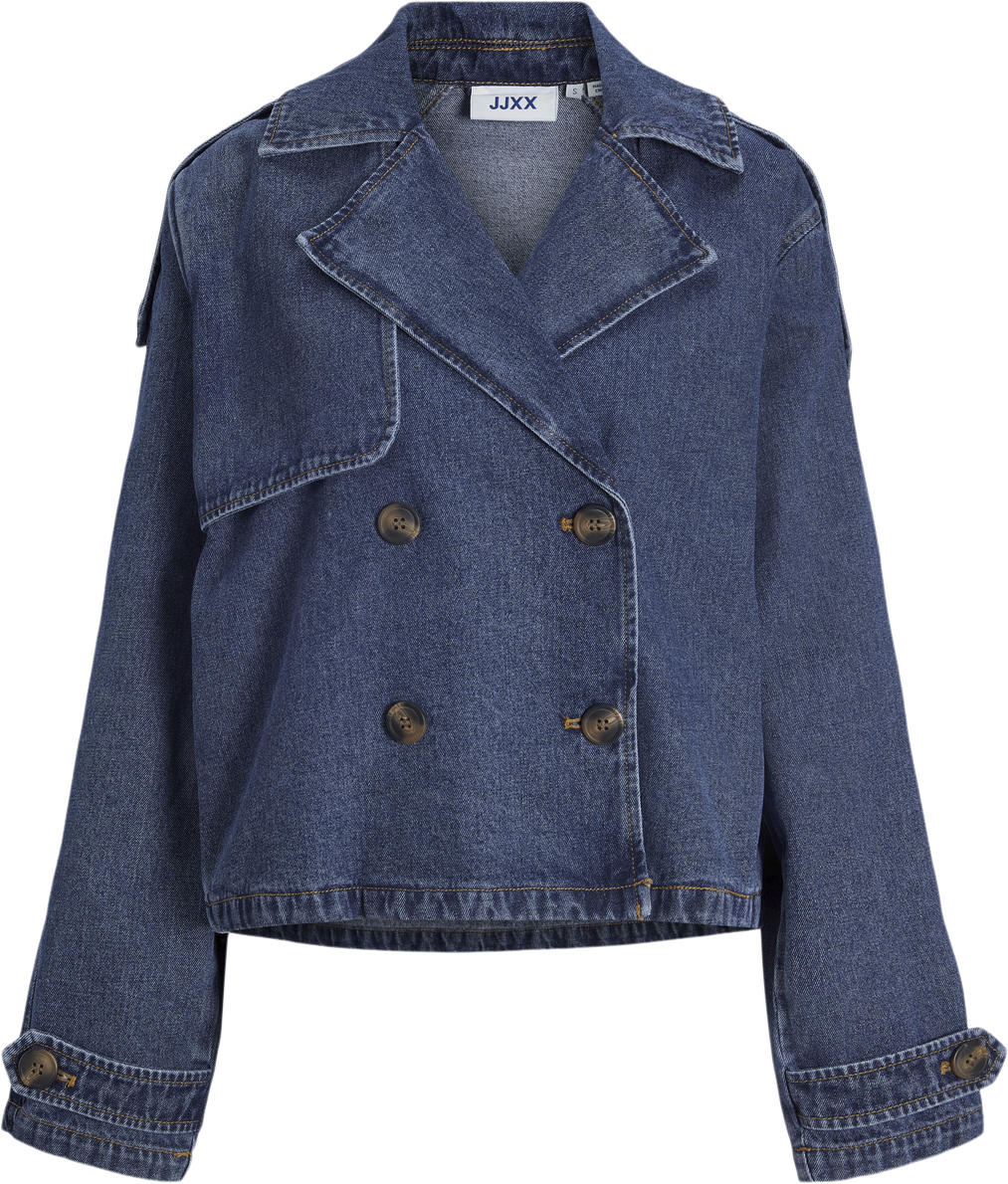 JJXX Jxcarlie Short LS Denim Trenchcoa D Dam Jeansjackor Stl. XL - Från Magasin