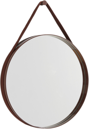 Hay Strap Mirror No 2, Ø50 - Väggspeglar Från Magasin