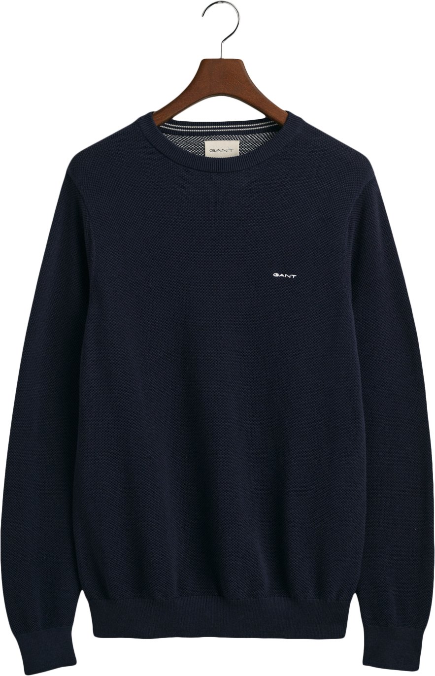 Gant Cotton Pique Cneck Herr Tröjor Stl. S - Från Magasin