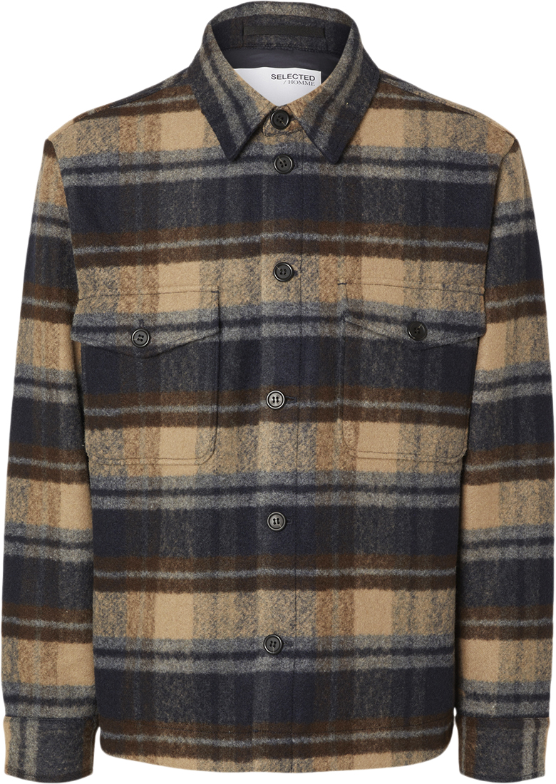 Selected Homme Slharchive Overshirt Noos Herr Overshirts Stl. S - Från Magasin