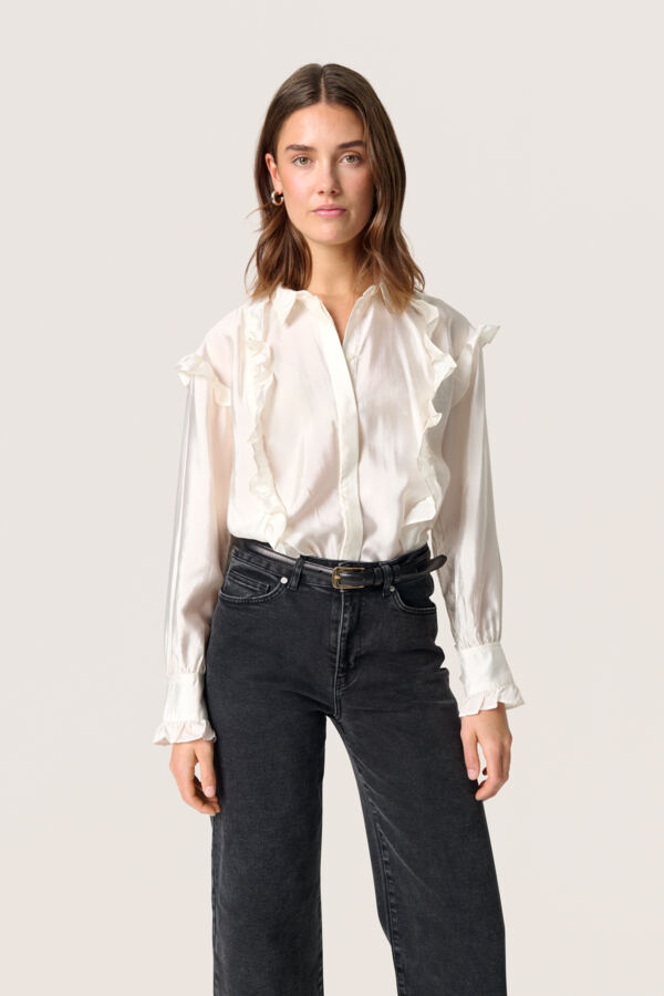 Soaked in Luxury Slkarolina Shirt LS Dam Långärmade Skjortor Stl. L - Från Magasin
