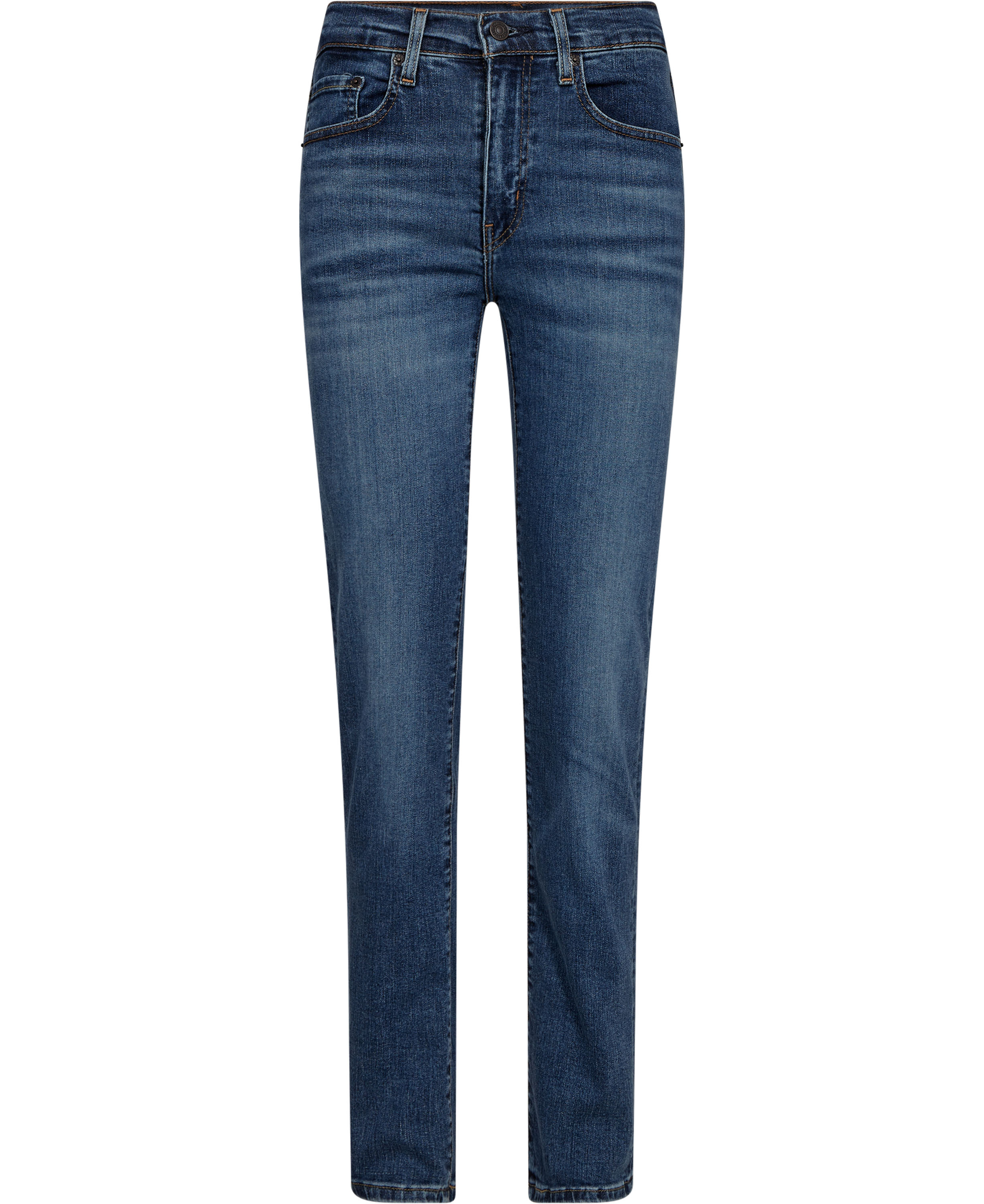 Levi's 724 High Rise Straight Blue WA Dam Skinny Jeans Stl. W27/L30 - Från Magasin