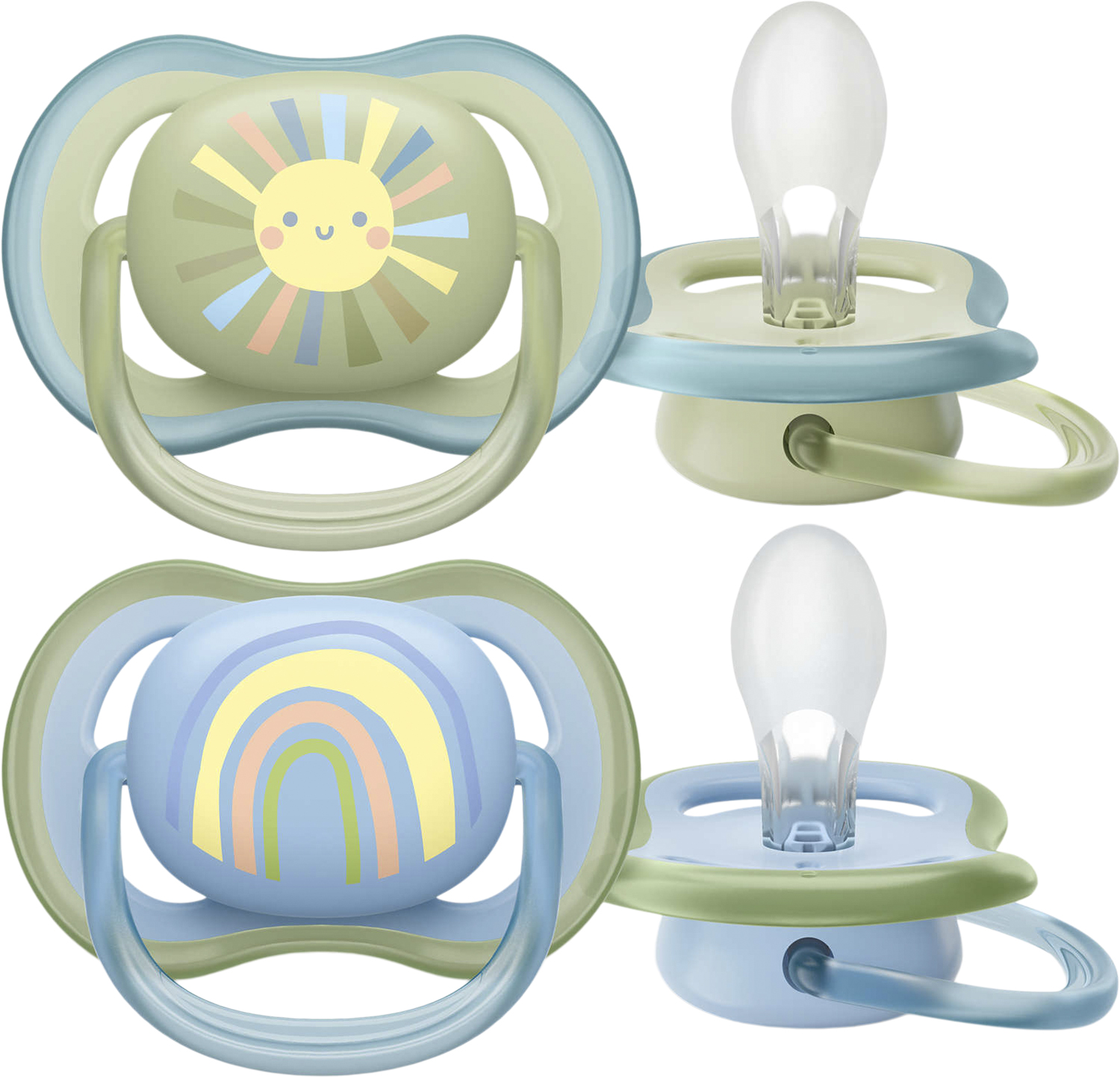 Philips Avent Ultra air sut Pakke med 2 - 0-6m boy Från Magasin