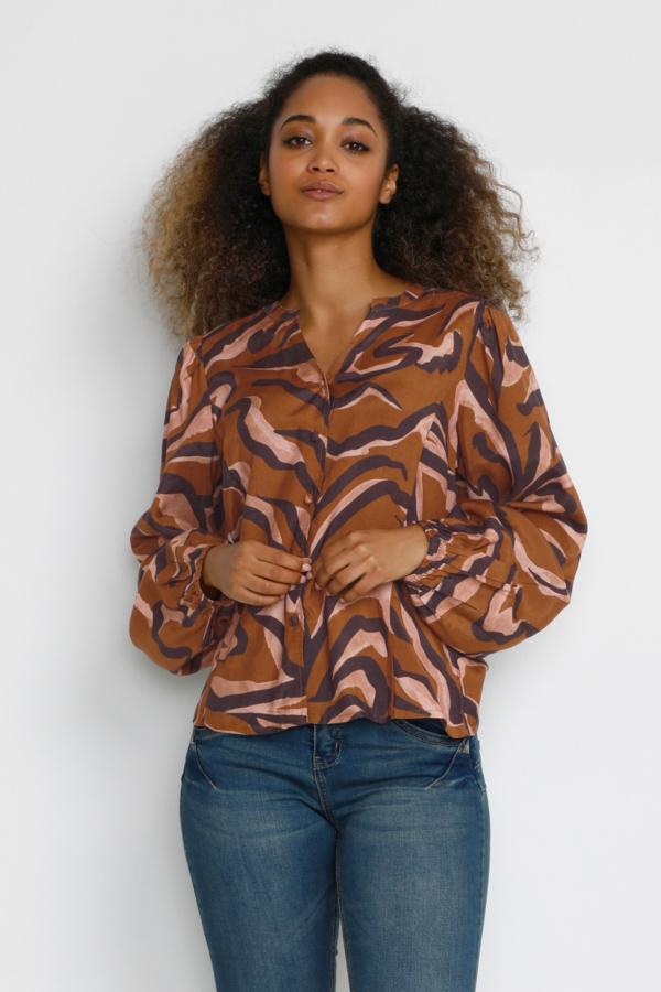Cream Crbatti Shirt Dam Långärmade Blusar Stl. 36 - Från Magasin