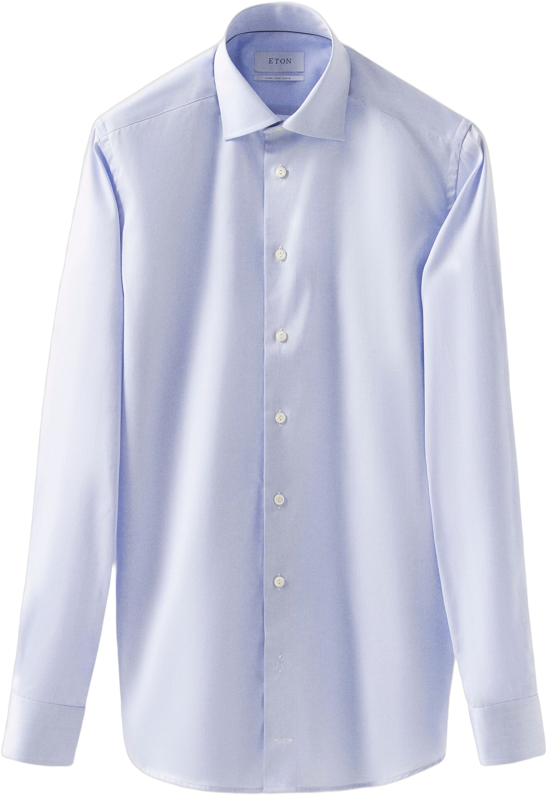 ETON Light Blue Signature Twill Shirt Extra Long Sleeves Slim Fit Herr Långärmade Skjortor Stl. 38 - Från Magasin