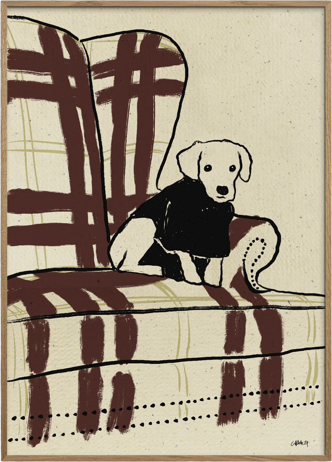 Poster & Frame Form Faktory RL Dog - 30 x 40 cm Affischer Från Magasin