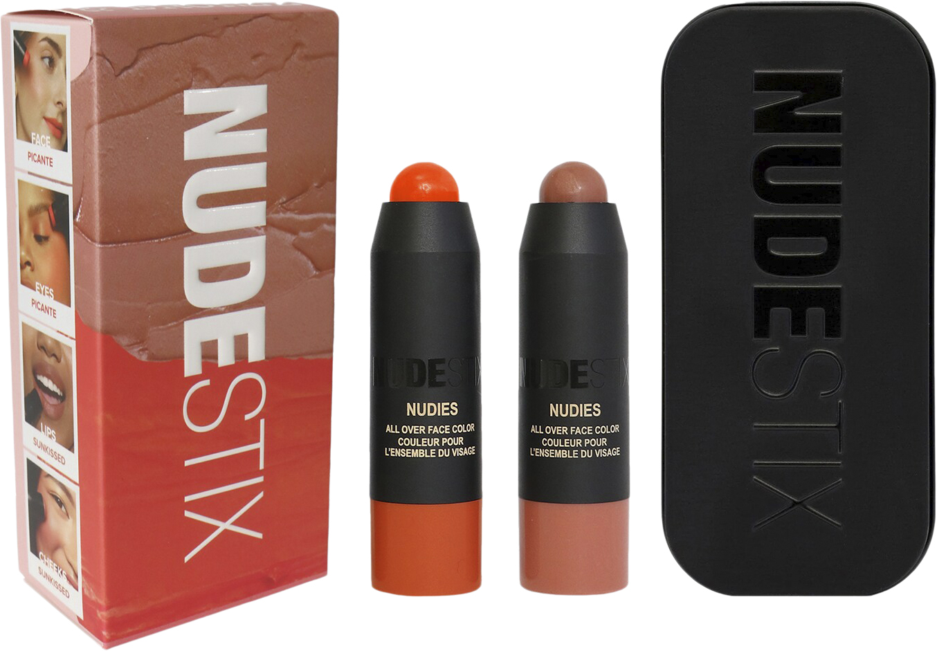 Nudestix Sunkissed Peach Blush and Bronze 2piece Mini Kit - Make-up Set 0008 2 x 1.8 g Ansikte Från Magasin