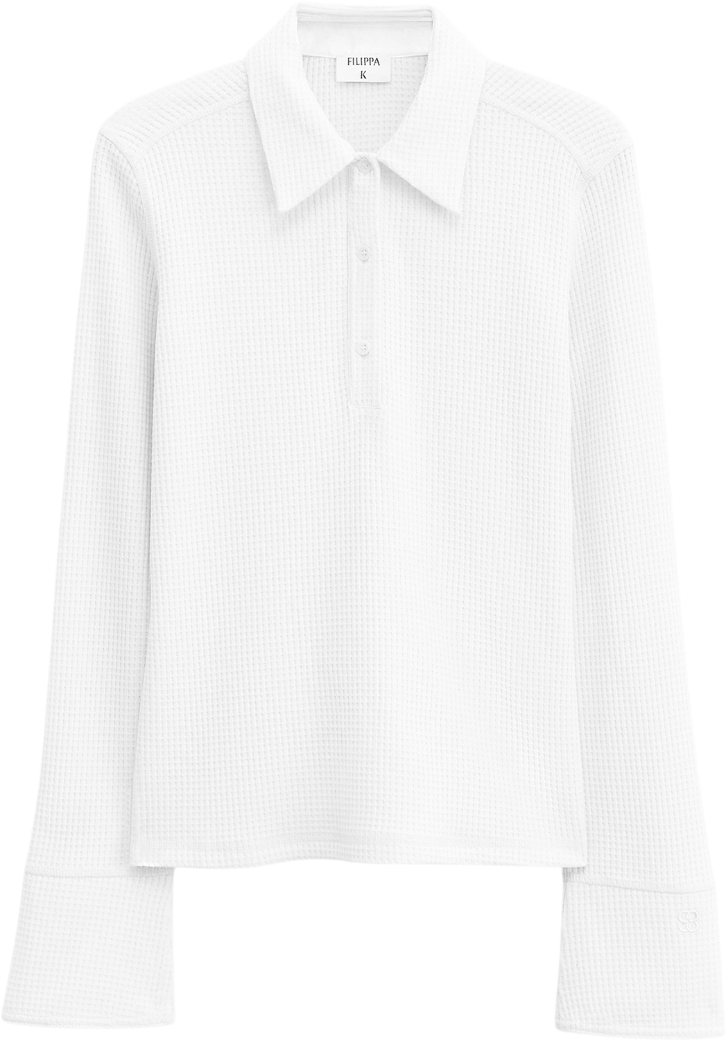 Filippa K Waffle Polo Shirt Dam Långärmade Pikétröjor Stl. XS - Från Magasin