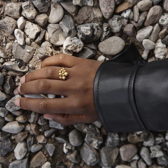 ByBiehl Pebbles Ring GP Dam Ringar Stl. 52 - Från Magasin