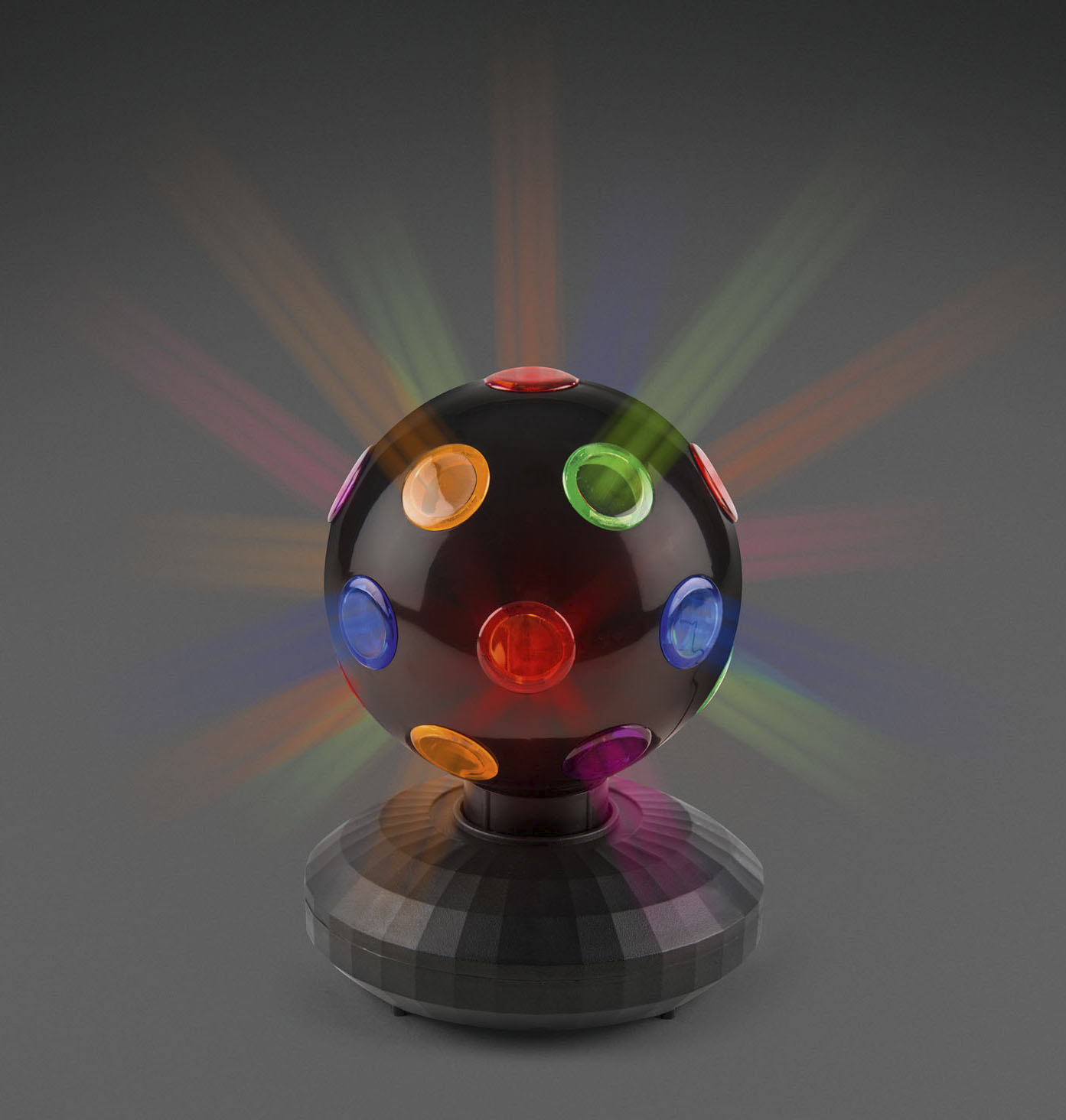 Lamper og disco lys Discokugle Drejefod 5xled - Olika Leksaker Från Magasin