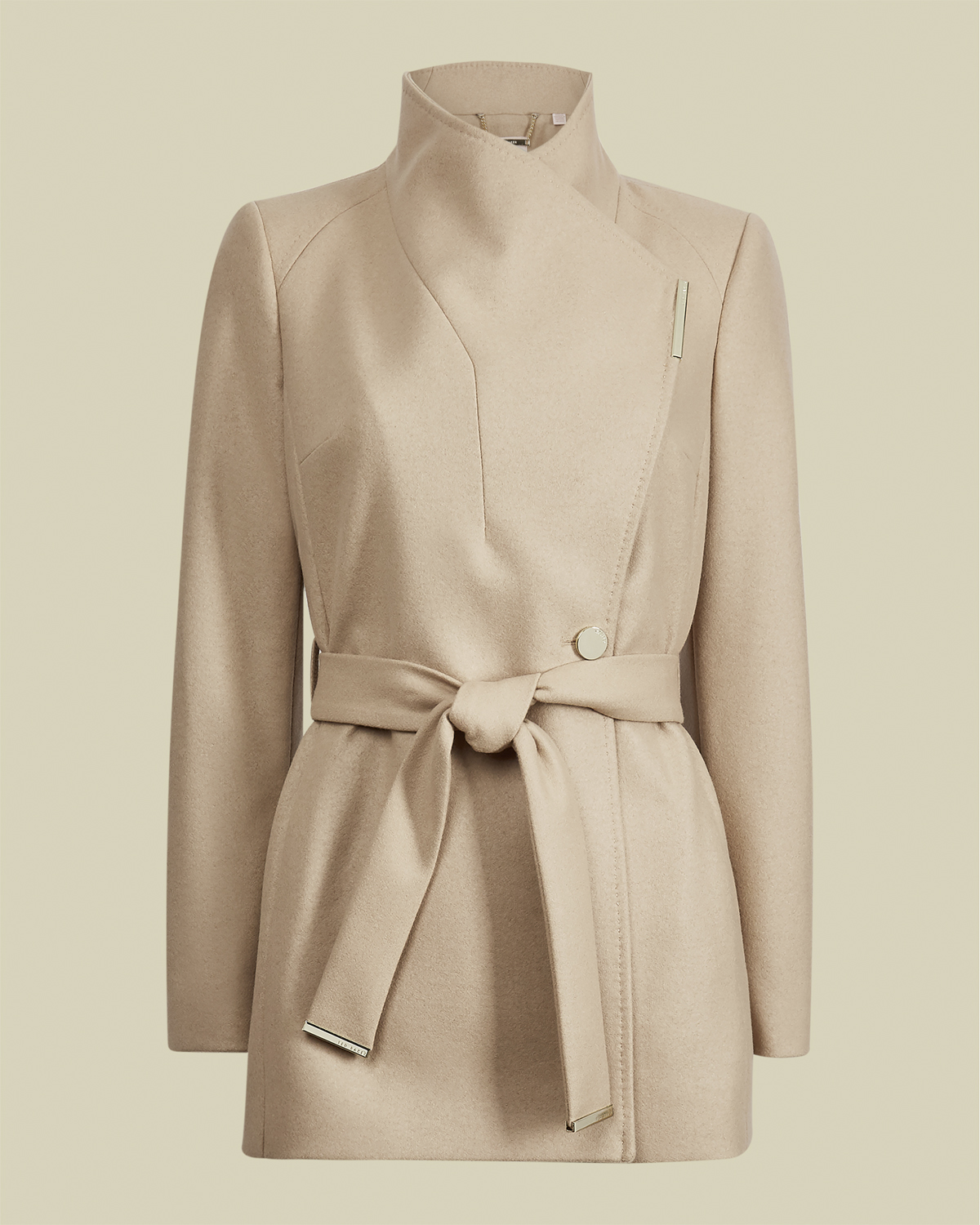 Ted Baker Rosess Short Wool Wrap Coat Dam Kappor Stl. M /3 - Från Magasin