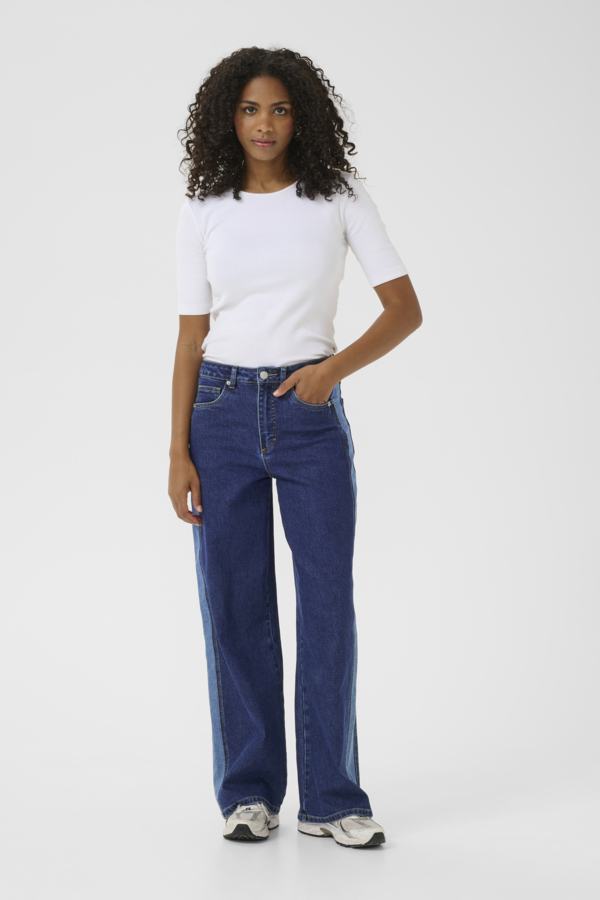 Kaffe Kasandra High Waist Jeans Dam Straight Stl. 34 - Från Magasin