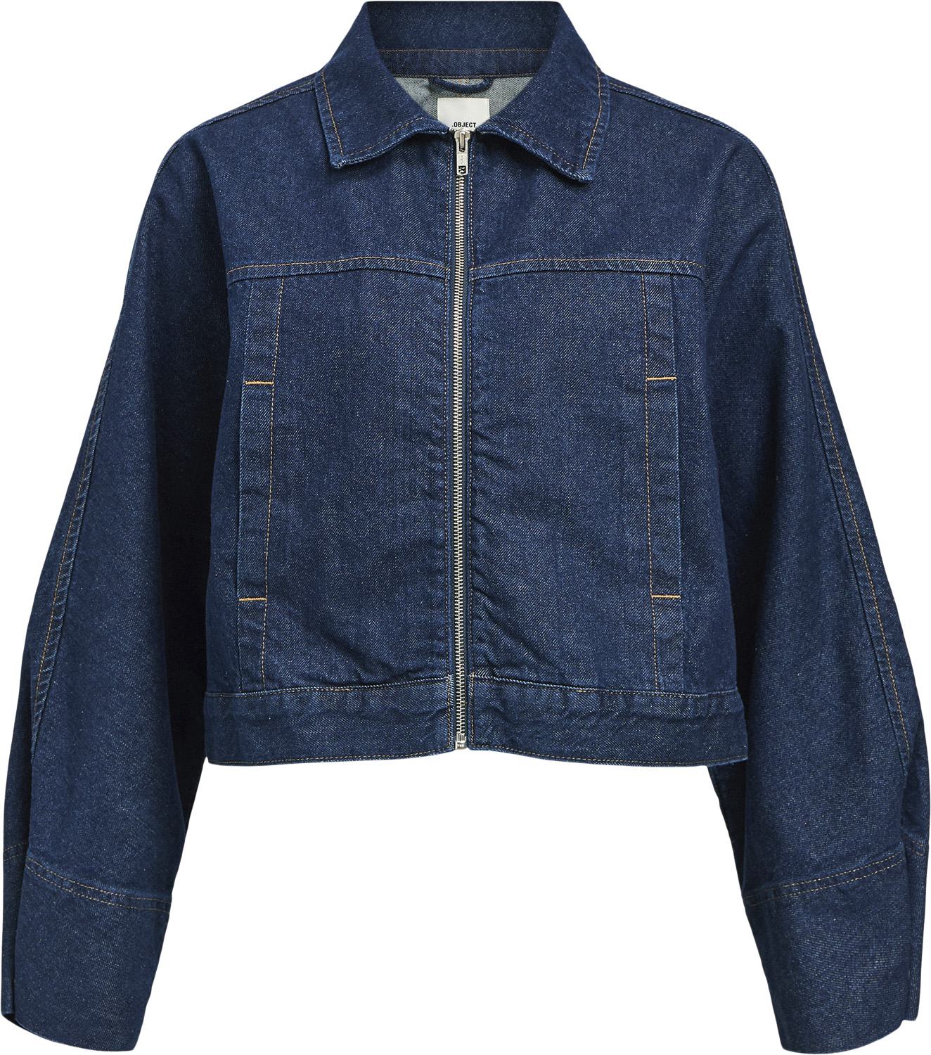 Object Objboletta RE L/S Denim Jacket 137 Dam Jeansjackor Stl. XL - Från Magasin