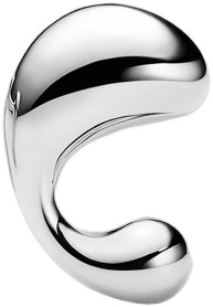 Maria Black Dolphin Pool Stud Silver Dam Creoler Stl. -LE - Från Magasin