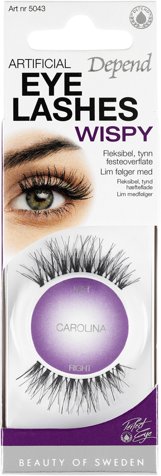 Depend PE Eyelashes Carolina No/dk Sort NO_SIZE - Lösögonfransar Från Magasin