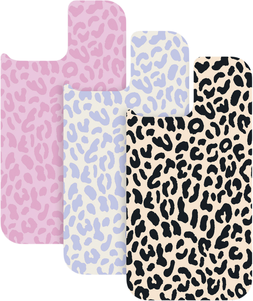 HoldIt Print Pack Iphone 12/12pro Leopard Dam Mobiltillbehör Stl. 76x13x140 mm - Från Magasin