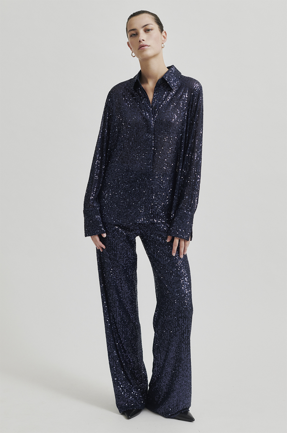 Second Female Moonshine Trousers Dam Breda Byxor Stl. S - Från Magasin
