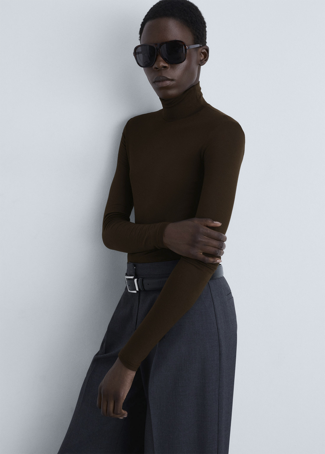 MANGO Metallic Knit Dress Dam Långärmade T-shirts Stl. XS - Från Magasin