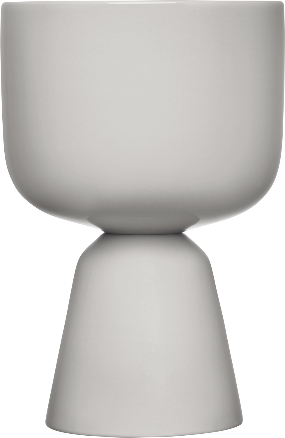 Iittala Nappula Urtepotte 230x155mm Lysegrå - 230x155 mm Blomkrukor Från Magasin
